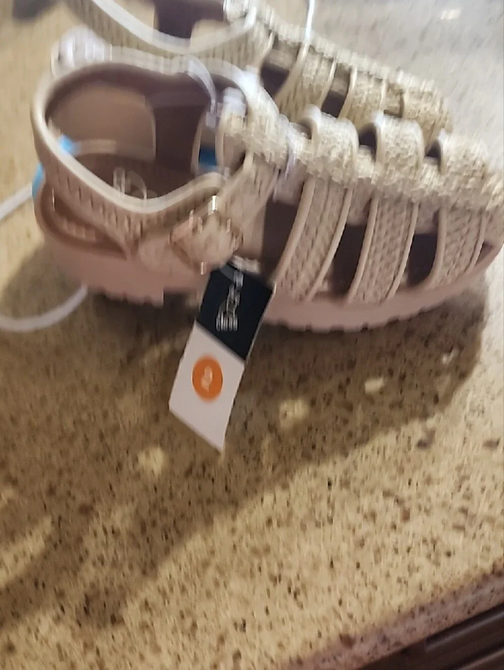art class Braided Tan/Beige Kids Sandals with Buckle NWT.
